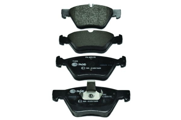BEHR HELLA SERVICE - 8DB355007861 - Комплект тормозных колодок, дисковый тормоз