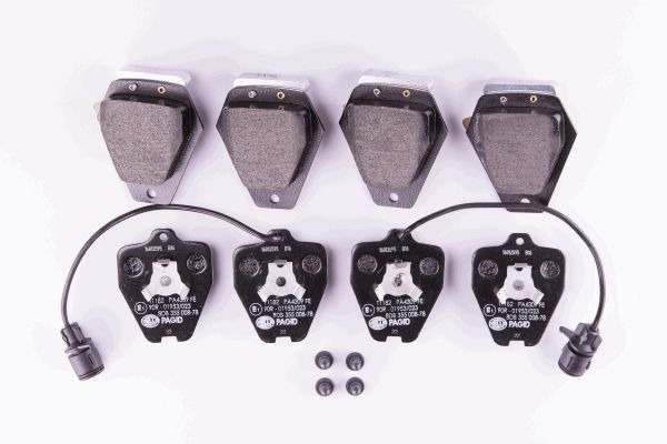 BEHR HELLA SERVICE - 8DB355008781 - Комплект тормозных колодок, дисковый тормоз