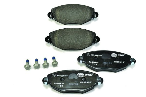 BEHR HELLA SERVICE - 8DB355009071 - Комплект тормозных колодок, дисковый тормоз BEHR HELLA SERVICE - 8DB355009071 - Комплект тормозных колодок, дисковый тормоз