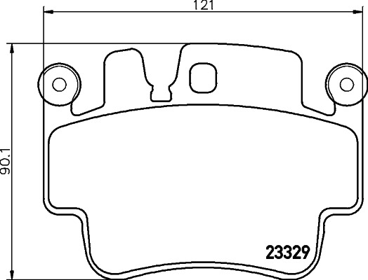 BEHR HELLA SERVICE - 8DB355009281 - Комплект тормозных колодок, дисковый тормоз