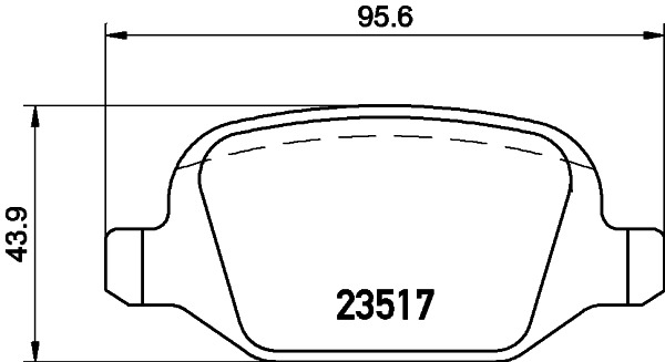 BEHR HELLA SERVICE - 8DB355009361 - Комплект тормозных колодок, дисковый тормоз