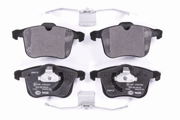 BEHR HELLA SERVICE - 8DB355009431 - Комплект тормозных колодок, дисковый тормоз BEHR HELLA SERVICE - 8DB355009431 - Комплект тормозных колодок, дисковый тормоз