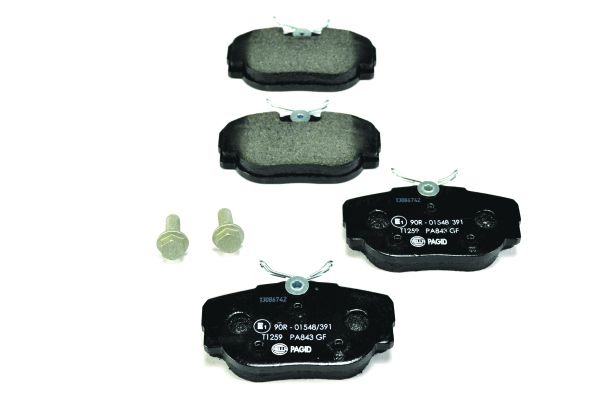 BEHR HELLA SERVICE - 8DB355009541 - Комплект тормозных колодок, дисковый тормоз BEHR HELLA SERVICE - 8DB355009541 - Комплект тормозных колодок, дисковый тормоз