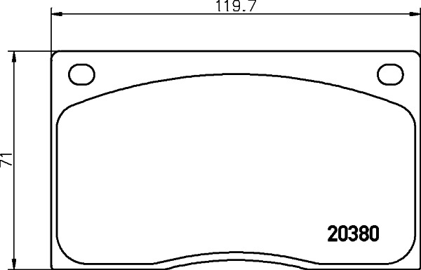 BEHR HELLA SERVICE - 8DB355009611 - Комплект тормозных колодок, дисковый тормоз