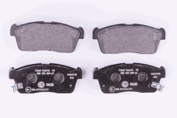 BEHR HELLA SERVICE - 8DB355009631 - Комплект тормозных колодок, дисковый тормоз