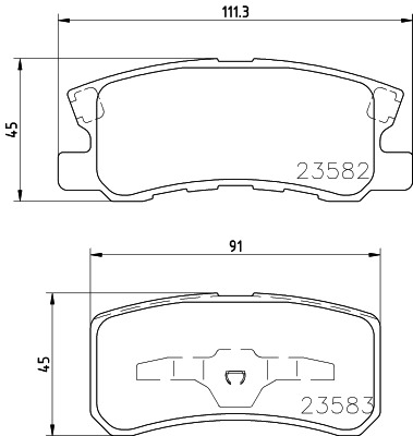 BEHR HELLA SERVICE - 8DB355009691 - Комплект тормозных колодок, дисковый тормоз BEHR HELLA SERVICE - 8DB355009691 - Комплект тормозных колодок, дисковый тормоз