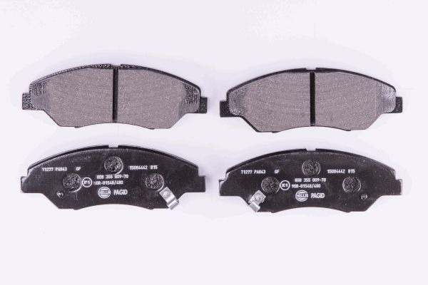 BEHR HELLA SERVICE - 8DB355009701 - Комплект тормозных колодок, дисковый тормоз BEHR HELLA SERVICE - 8DB355009701 - Комплект тормозных колодок, дисковый тормоз