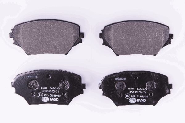 BEHR HELLA SERVICE - 8DB355009741 - Комплект тормозных колодок, дисковый тормоз