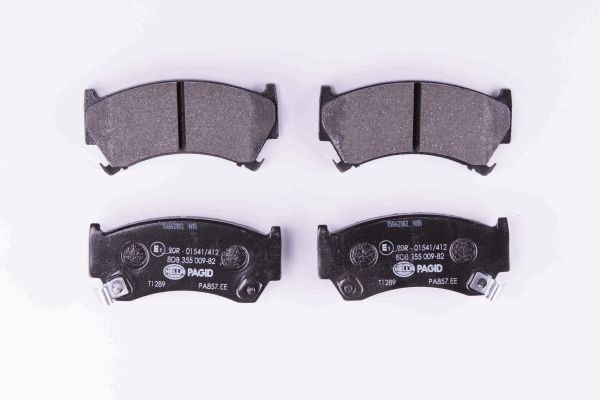 BEHR HELLA SERVICE - 8DB355009821 - Комплект тормозных колодок, дисковый тормоз BEHR HELLA SERVICE - 8DB355009821 - Комплект тормозных колодок, дисковый тормоз