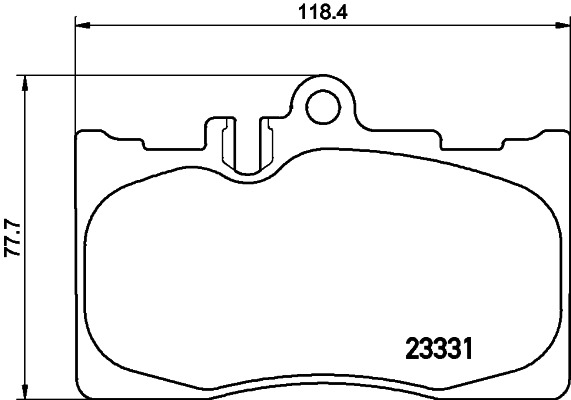 BEHR HELLA SERVICE - 8DB355009861 - Комплект тормозных колодок, дисковый тормоз