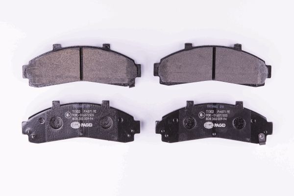 BEHR HELLA SERVICE - 8DB355009941 - Комплект тормозных колодок, дисковый тормоз BEHR HELLA SERVICE - 8DB355009941 - Комплект тормозных колодок, дисковый тормоз