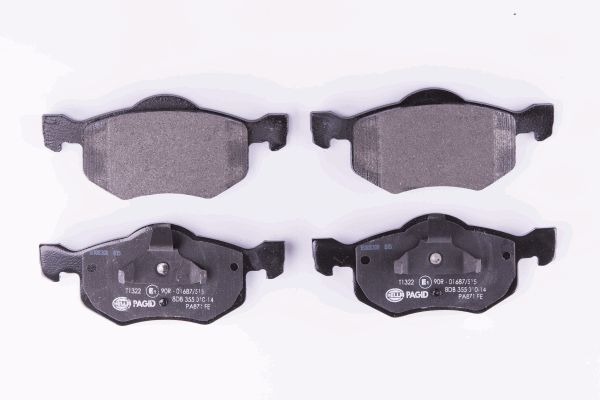 BEHR HELLA SERVICE - 8DB355010141 - Комплект тормозных колодок, дисковый тормоз