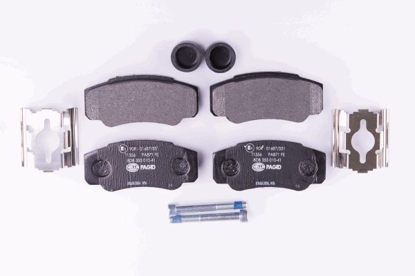 BEHR HELLA SERVICE - 8DB355010411 - Комплект тормозных колодок, дисковый тормоз