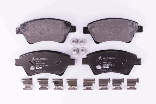 BEHR HELLA SERVICE - 8DB355010541 - Комплект тормозных колодок, дисковый тормоз