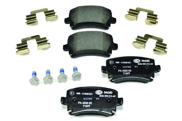 BEHR HELLA SERVICE - 8DB355010601 - Комплект тормозных колодок, дисковый тормоз BEHR HELLA SERVICE - 8DB355010601 - Комплект тормозных колодок, дисковый тормоз