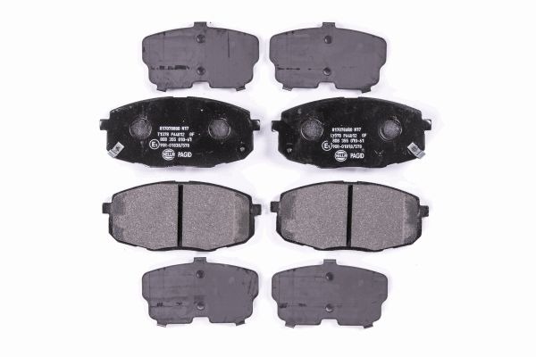 BEHR HELLA SERVICE - 8DB355010611 - Комплект тормозных колодок, дисковый тормоз