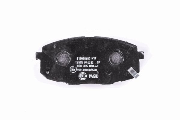 BEHR HELLA SERVICE - 8DB355010611 - Комплект тормозных колодок, дисковый тормоз