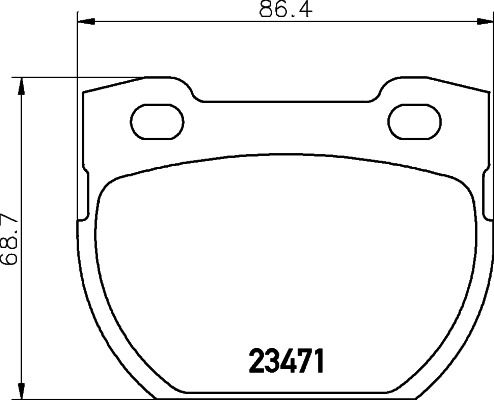 BEHR HELLA SERVICE - 8DB355010921 - Комплект тормозных колодок, дисковый тормоз