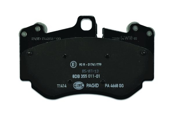 BEHR HELLA SERVICE - 8DB355011011 - Комплект тормозных колодок, дисковый тормоз