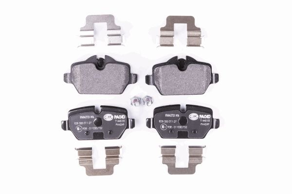 BEHR HELLA SERVICE - 8DB355011271 - Комплект тормозных колодок, дисковый тормоз BEHR HELLA SERVICE - 8DB355011271 - Комплект тормозных колодок, дисковый тормоз