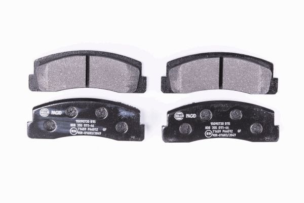 BEHR HELLA SERVICE - 8DB355011461 - Комплект тормозных колодок, дисковый тормоз BEHR HELLA SERVICE - 8DB355011461 - Комплект тормозных колодок, дисковый тормоз