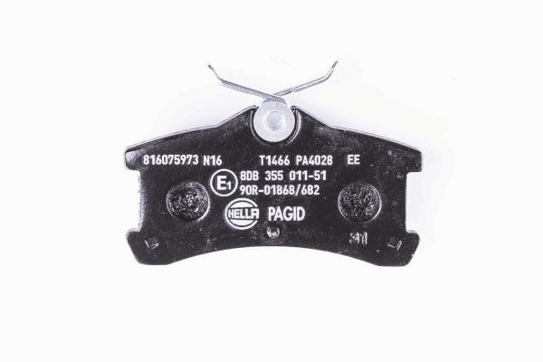 BEHR HELLA SERVICE - 8DB355011511 - Комплект тормозных колодок, дисковый тормоз