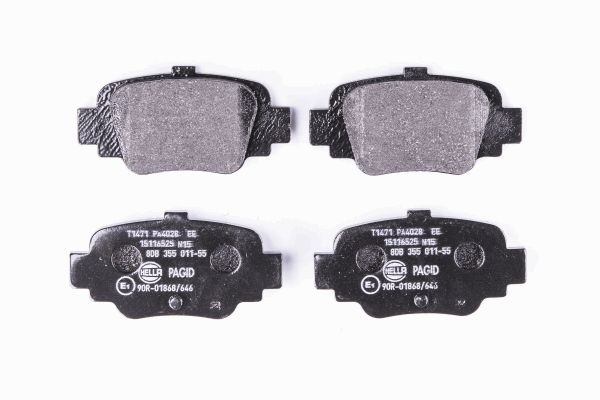 BEHR HELLA SERVICE - 8DB355011551 - Комплект тормозных колодок, дисковый тормоз