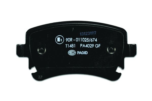 BEHR HELLA SERVICE - 8DB355011641 - Комплект тормозных колодок, дисковый тормоз BEHR HELLA SERVICE - 8DB355011641 - Комплект тормозных колодок, дисковый тормоз