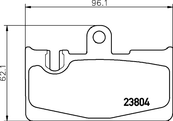 BEHR HELLA SERVICE - 8DB355011661 - Комплект тормозных колодок, дисковый тормоз