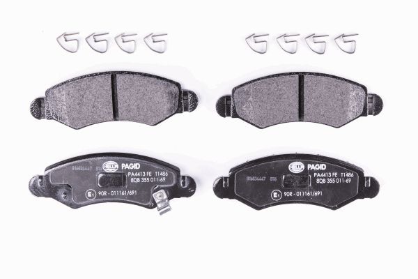 BEHR HELLA SERVICE - 8DB355011691 - Комплект тормозных колодок, дисковый тормоз