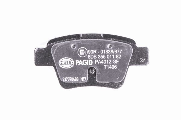 BEHR HELLA SERVICE - 8DB355011821 - Комплект тормозных колодок, дисковый тормоз BEHR HELLA SERVICE - 8DB355011821 - Комплект тормозных колодок, дисковый тормоз