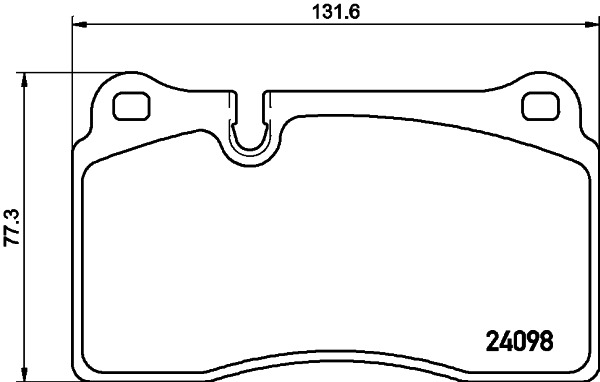 BEHR HELLA SERVICE - 8DB355011851 - Комплект тормозных колодок, дисковый тормоз BEHR HELLA SERVICE - 8DB355011851 - Комплект тормозных колодок, дисковый тормоз