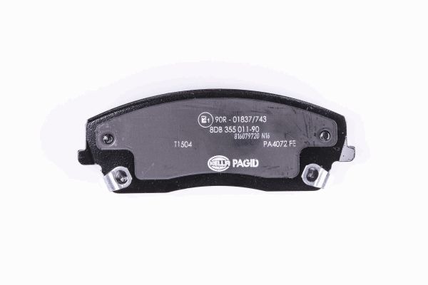 BEHR HELLA SERVICE - 8DB355011901 - Комплект тормозных колодок, дисковый тормоз