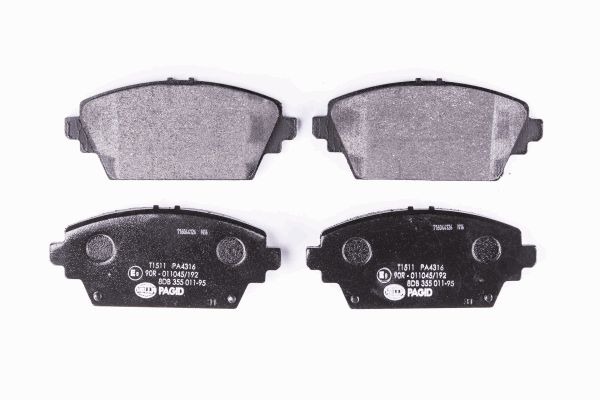 BEHR HELLA SERVICE - 8DB355011951 - Комплект тормозных колодок, дисковый тормоз BEHR HELLA SERVICE - 8DB355011951 - Комплект тормозных колодок, дисковый тормоз