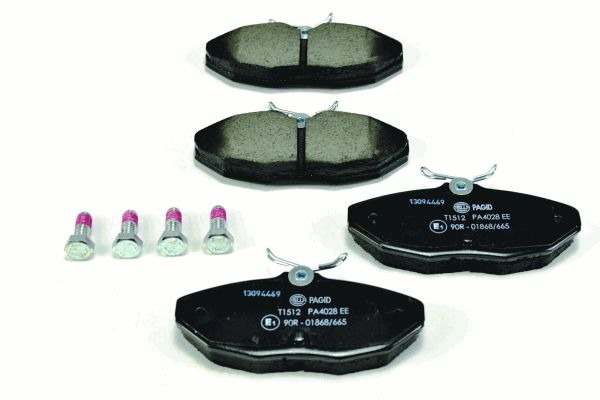 BEHR HELLA SERVICE - 8DB355011961 - Комплект тормозных колодок, дисковый тормоз