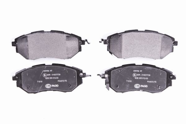 BEHR HELLA SERVICE - 8DB355012031 - Комплект тормозных колодок, дисковый тормоз