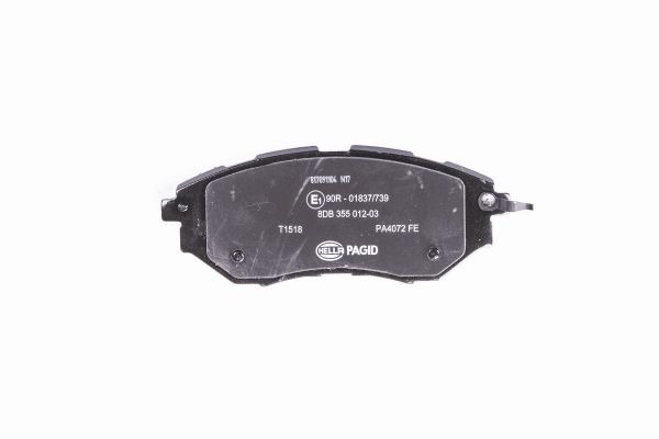 BEHR HELLA SERVICE - 8DB355012031 - Комплект тормозных колодок, дисковый тормоз