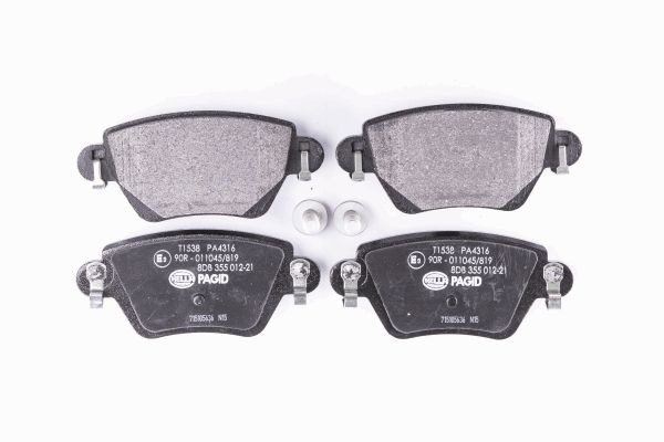 BEHR HELLA SERVICE - 8DB355012211 - Комплект тормозных колодок, дисковый тормоз