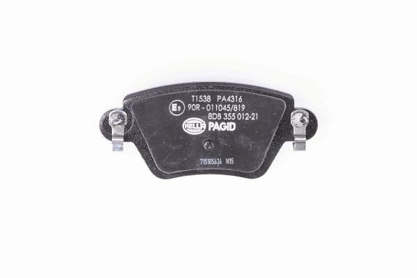 BEHR HELLA SERVICE - 8DB355012211 - Комплект тормозных колодок, дисковый тормоз