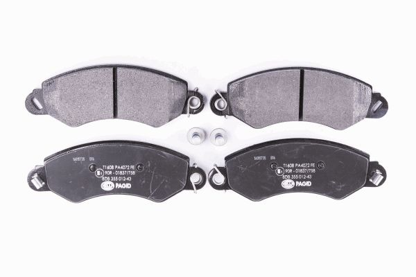 BEHR HELLA SERVICE - 8DB355012431 - Комплект тормозных колодок, дисковый тормоз BEHR HELLA SERVICE - 8DB355012431 - Комплект тормозных колодок, дисковый тормоз