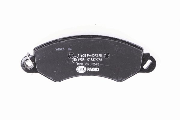 BEHR HELLA SERVICE - 8DB355012431 - Комплект тормозных колодок, дисковый тормоз BEHR HELLA SERVICE - 8DB355012431 - Комплект тормозных колодок, дисковый тормоз