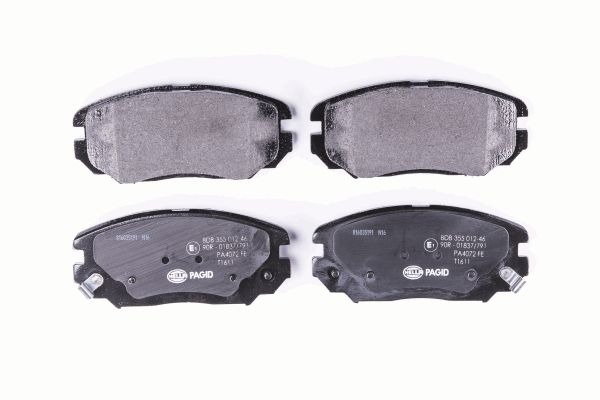 BEHR HELLA SERVICE - 8DB355012461 - Комплект тормозных колодок, дисковый тормоз