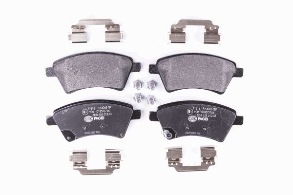 BEHR HELLA SERVICE - 8DB355012511 - Комплект тормозных колодок, дисковый тормоз