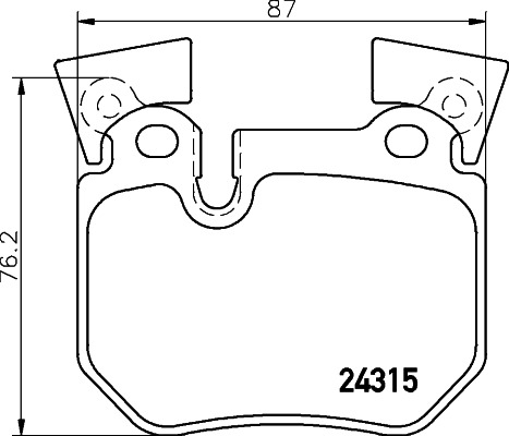 BEHR HELLA SERVICE - 8DB355012551 - Комплект тормозных колодок, дисковый тормоз