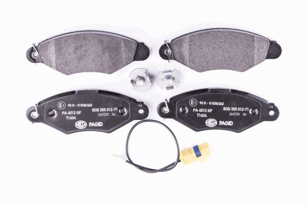 BEHR HELLA SERVICE - 8DB355012711 - Комплект тормозных колодок, дисковый тормоз