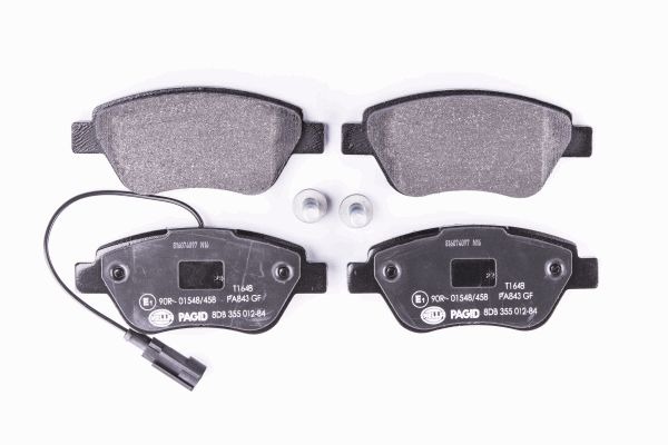 BEHR HELLA SERVICE - 8DB355012841 - Комплект тормозных колодок, дисковый тормоз BEHR HELLA SERVICE - 8DB355012841 - Комплект тормозных колодок, дисковый тормоз