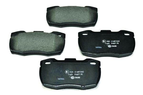 BEHR HELLA SERVICE - 8DB355012871 - Комплект тормозных колодок, дисковый тормоз