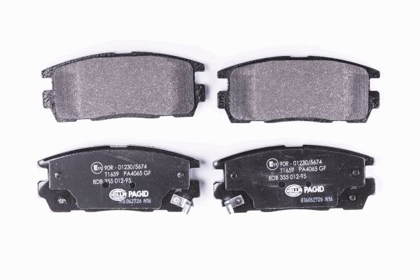 BEHR HELLA SERVICE - 8DB355012951 - Комплект тормозных колодок, дисковый тормоз