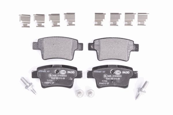 BEHR HELLA SERVICE - 8DB355013361 - Комплект тормозных колодок, дисковый тормоз