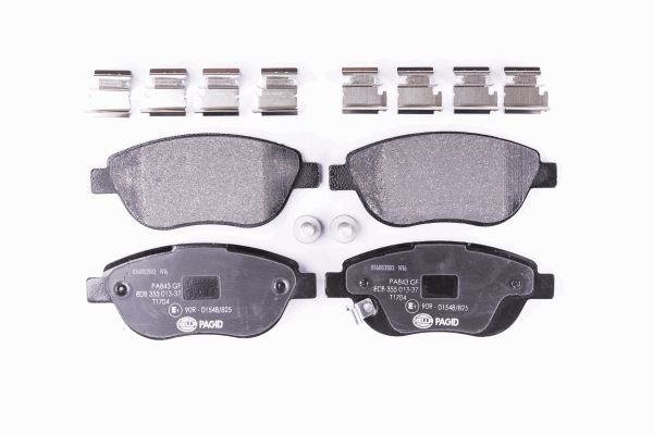 BEHR HELLA SERVICE - 8DB355013371 - Комплект тормозных колодок, дисковый тормоз